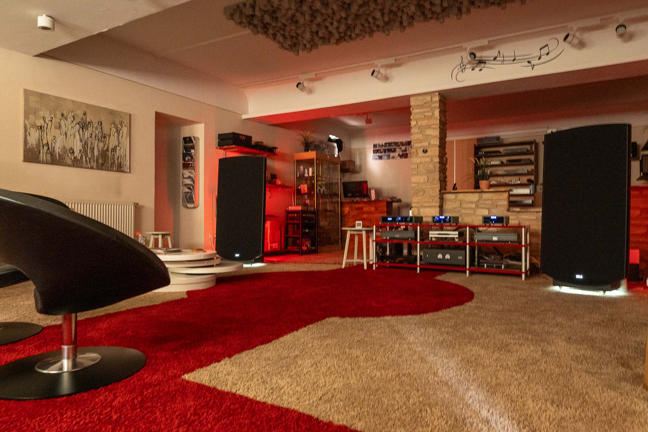 Quad ESL 2912X Elektrostaten Rot illumino Audio Ergoldabach